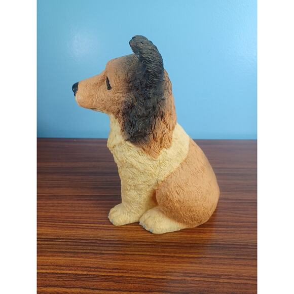 1998 Artline Realistic Garden Decor Resin Dog Figure Painted Nails Happy Fun - Picture 4 of 10